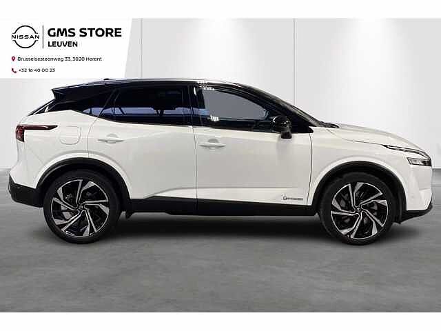 Nissan Qashqai Hybrid-Full-option-Aut-Airco-360Cam-GPS-Carplay White
